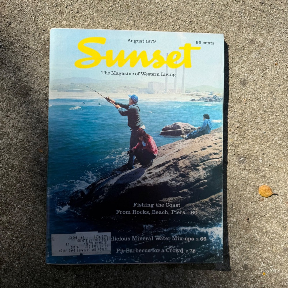 Vintage Sunset Magazine‎ August 1979 Western Living Fishing Recipes Ads 70s